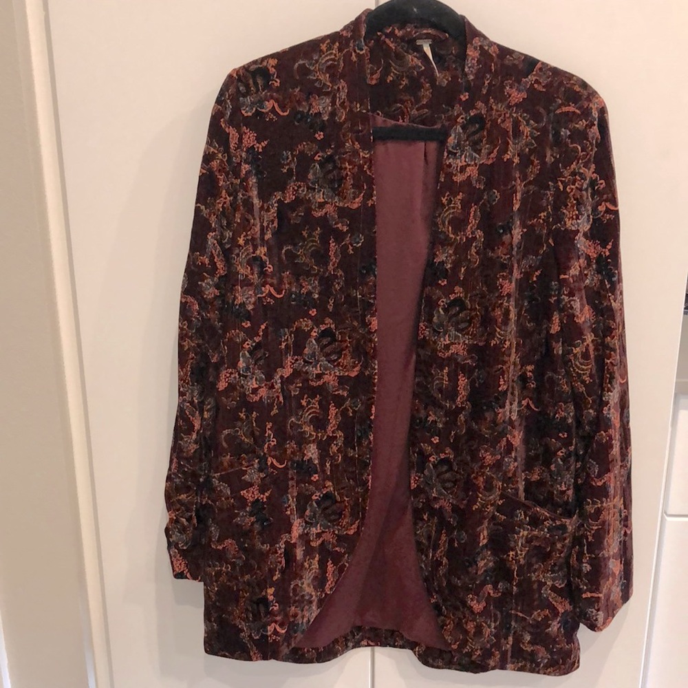 Free People Velvet Blazer